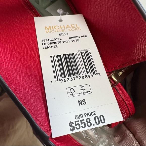 Michael Kors Vibrant Red Tote - Picture 4 of 6